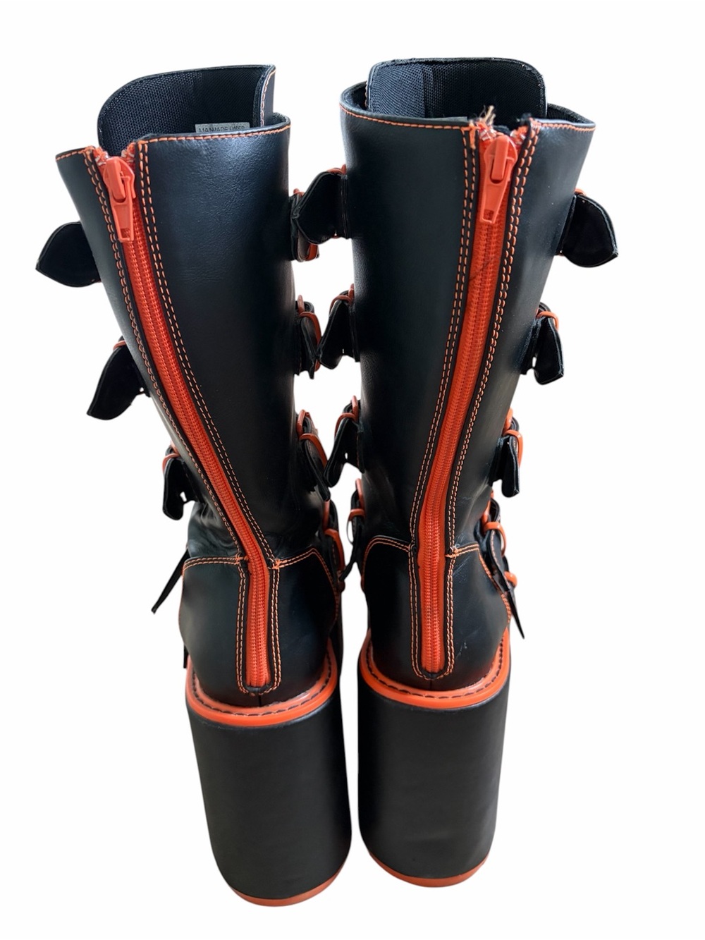 Dolls Kill YRU Dune Jack O Lantern Platform Boots Size 10 Halloween Cosplay - Picture 3 of 12